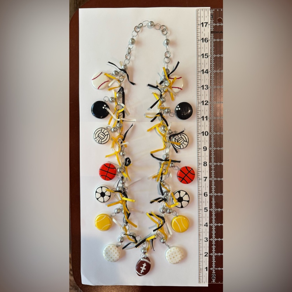 Sports-Themed Charm Necklace